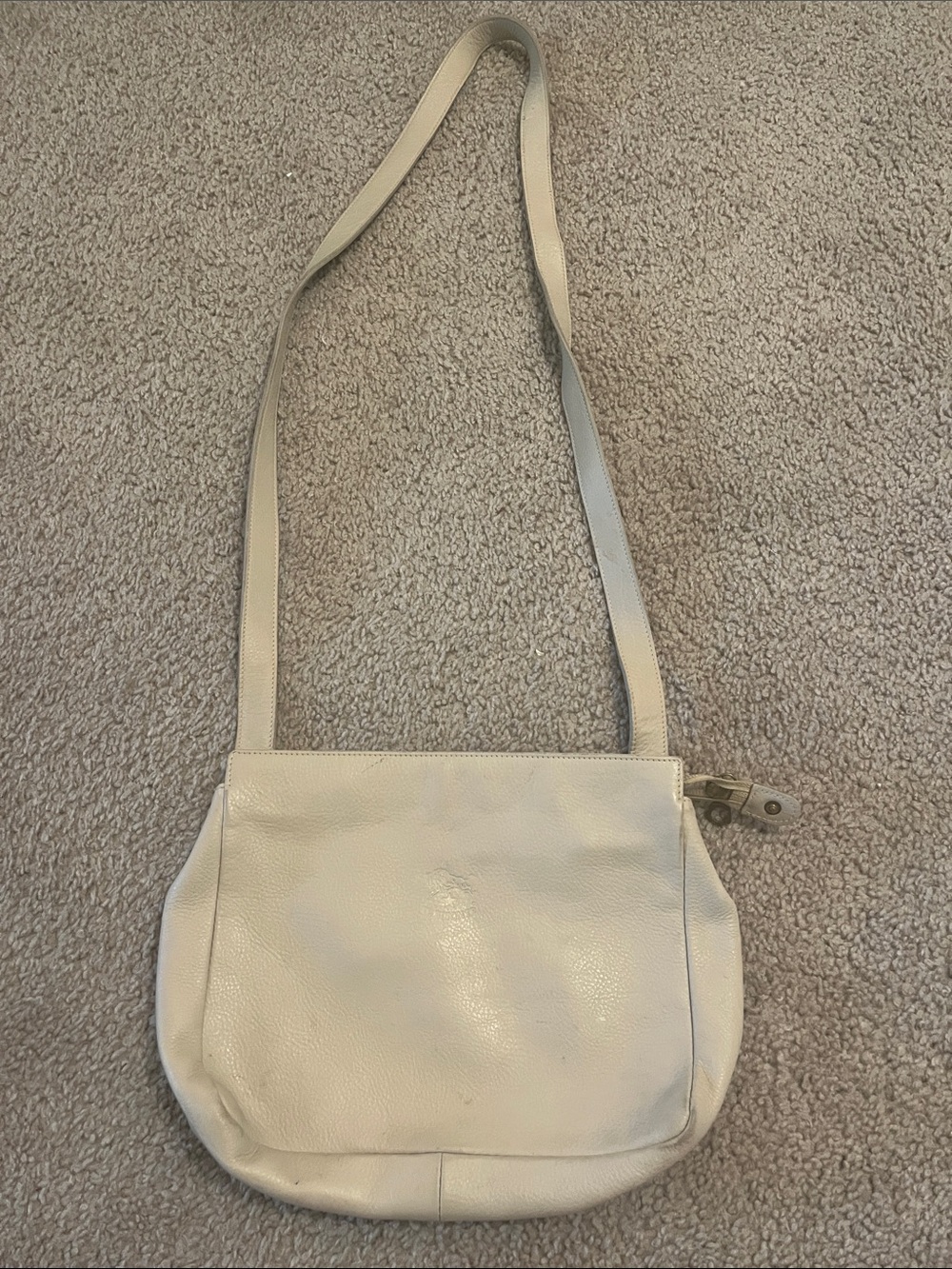 IL Bisonte Cream Leather Crossbody Bag